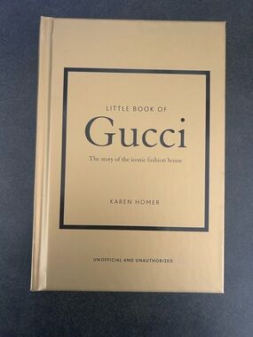 Gucci Gold Hardcover Fashion Book